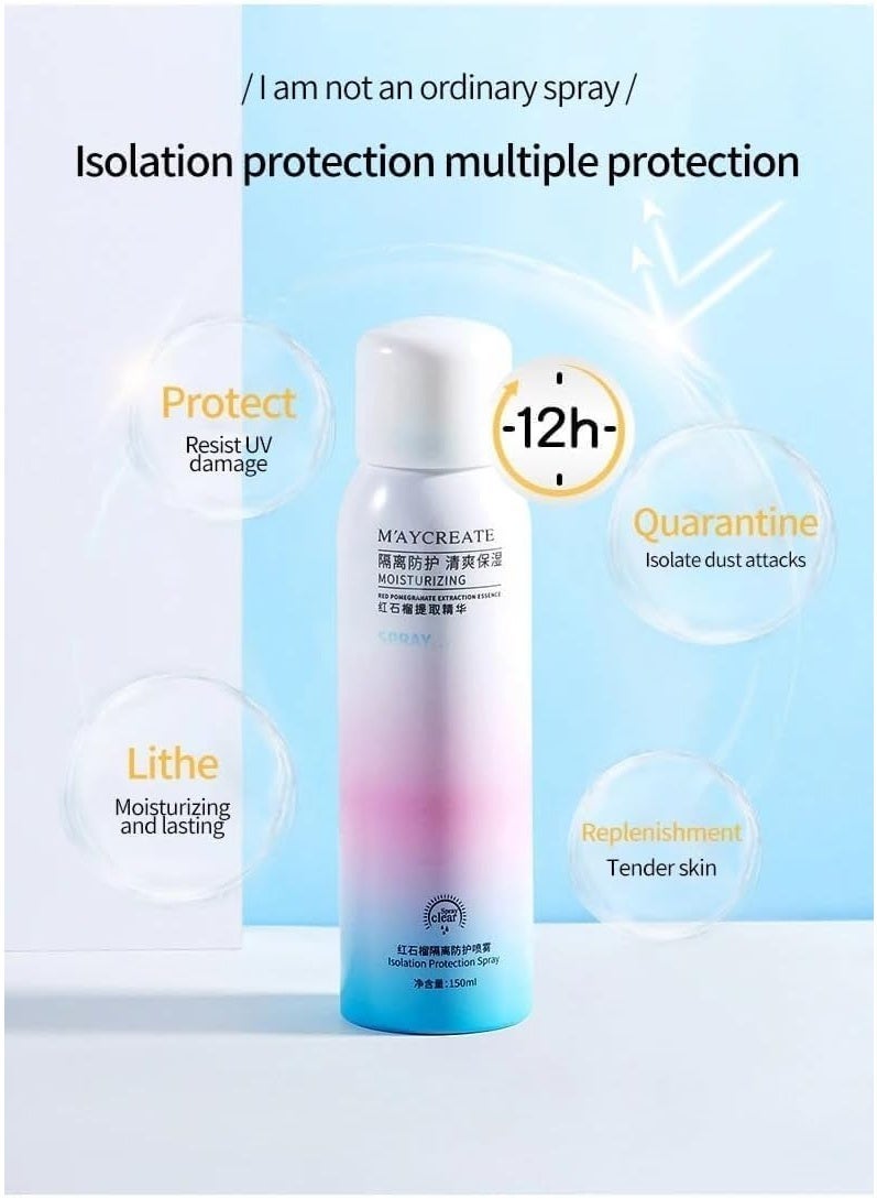 ماي كرييت سبراي تبييض كوري مع مستخلص الرمان للوجه والجسم - تفتيح، وترطيب، وحماية من الشمس - 150 مل - Image 3